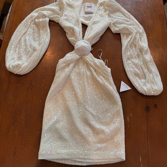 Nadine Merabi Caitlin White Dress - Picture 1 of 8